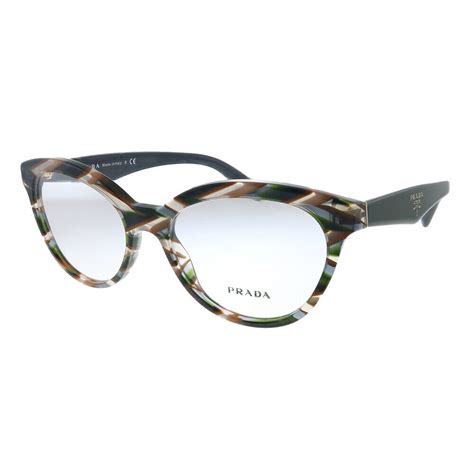 Prada Heritage PR 11RV VAO1O1 Sheaves Grey Brown Plastic 